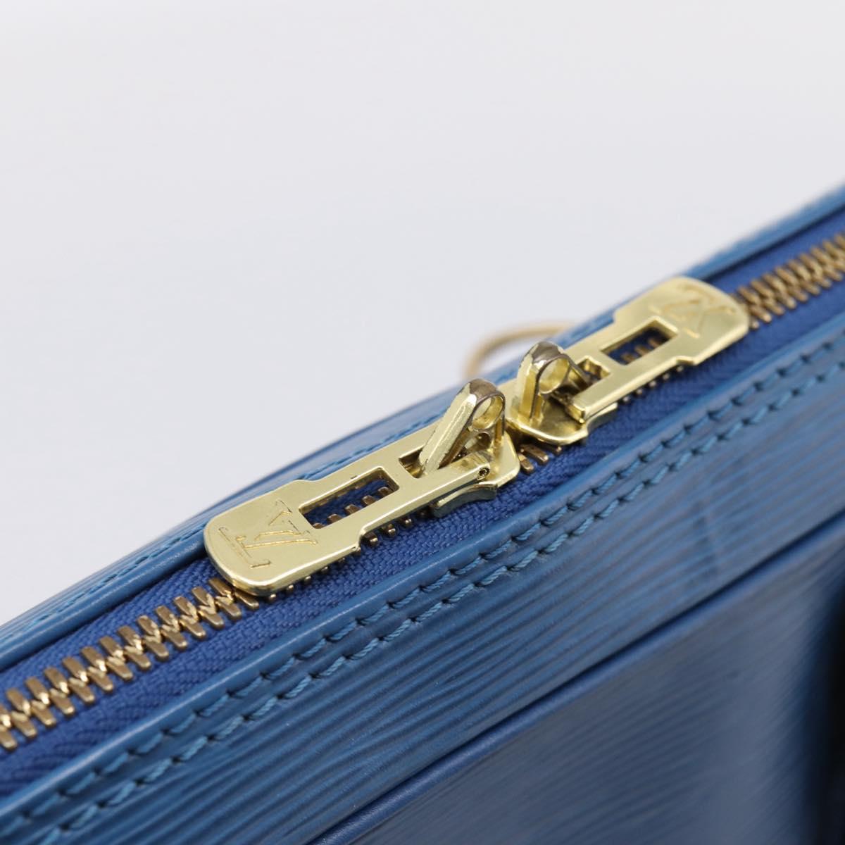 LOUIS VUITTON Epi Porte Documents Voyage Business Bag Black M54475 Auth 205960A