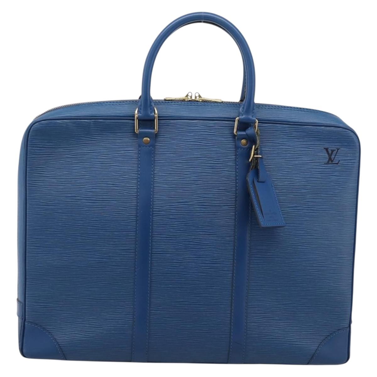 LOUIS VUITTON Epi Porte Documents Voyage Business Bag Black M54475 Auth 205960A