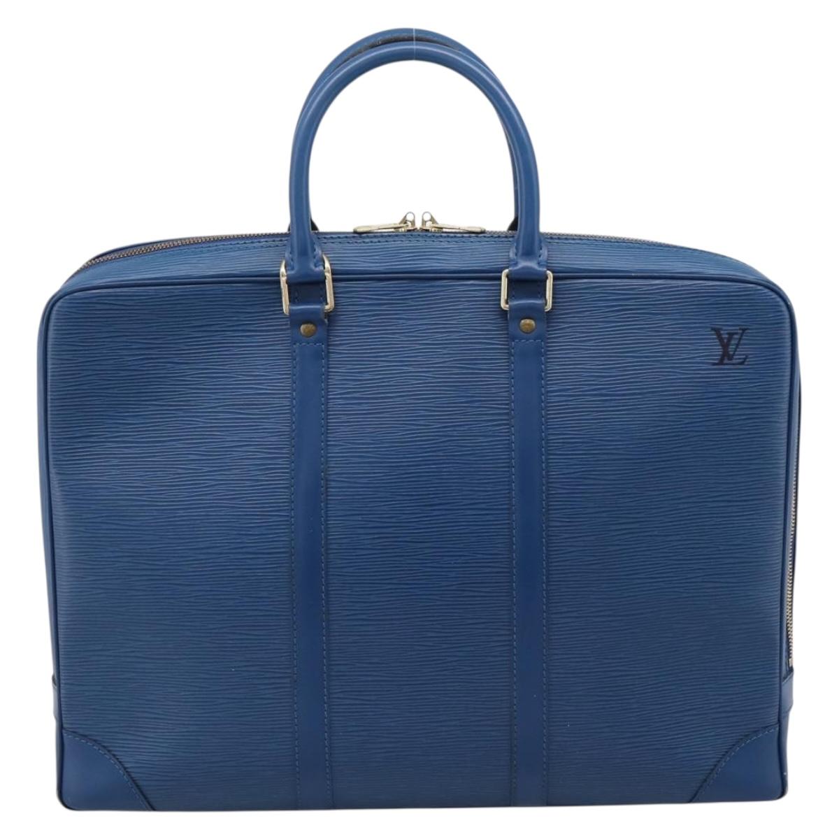 LOUIS VUITTON Epi Porte Documents Voyage Business Bag Black M54475 Auth 205960A