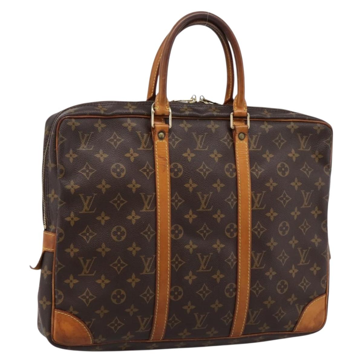 LOUIS VUITTON Monogram Porte Documents Voyage Business Bag M53361 LV Auth 205961