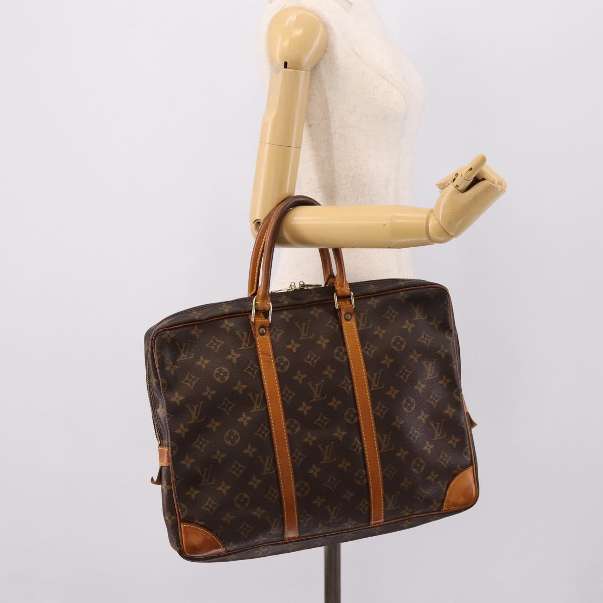 LOUIS VUITTON Monogram Porte Documents Voyage Business Bag M53361 LV Auth 205961