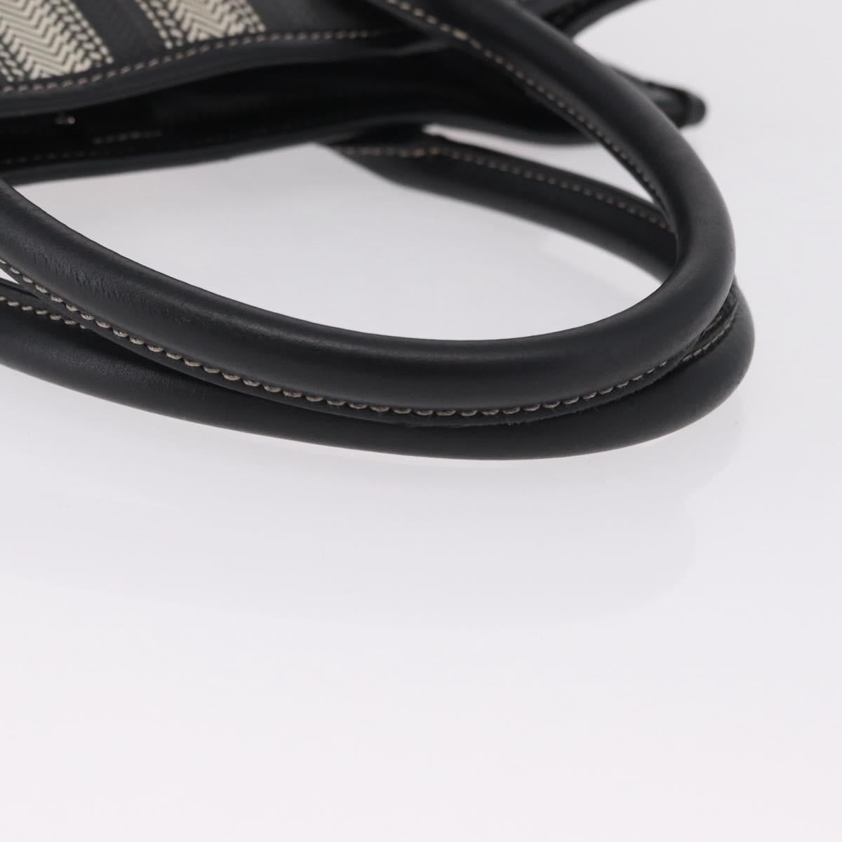 BURBERRY Nova Check Hand Bag PVC Leather Black Red Auth 205962