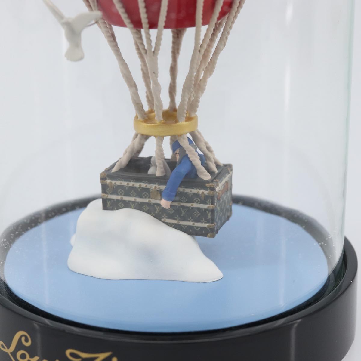 LOUIS VUITTON Almaero Snow Globe Glass Red Blue LV Auth 205963