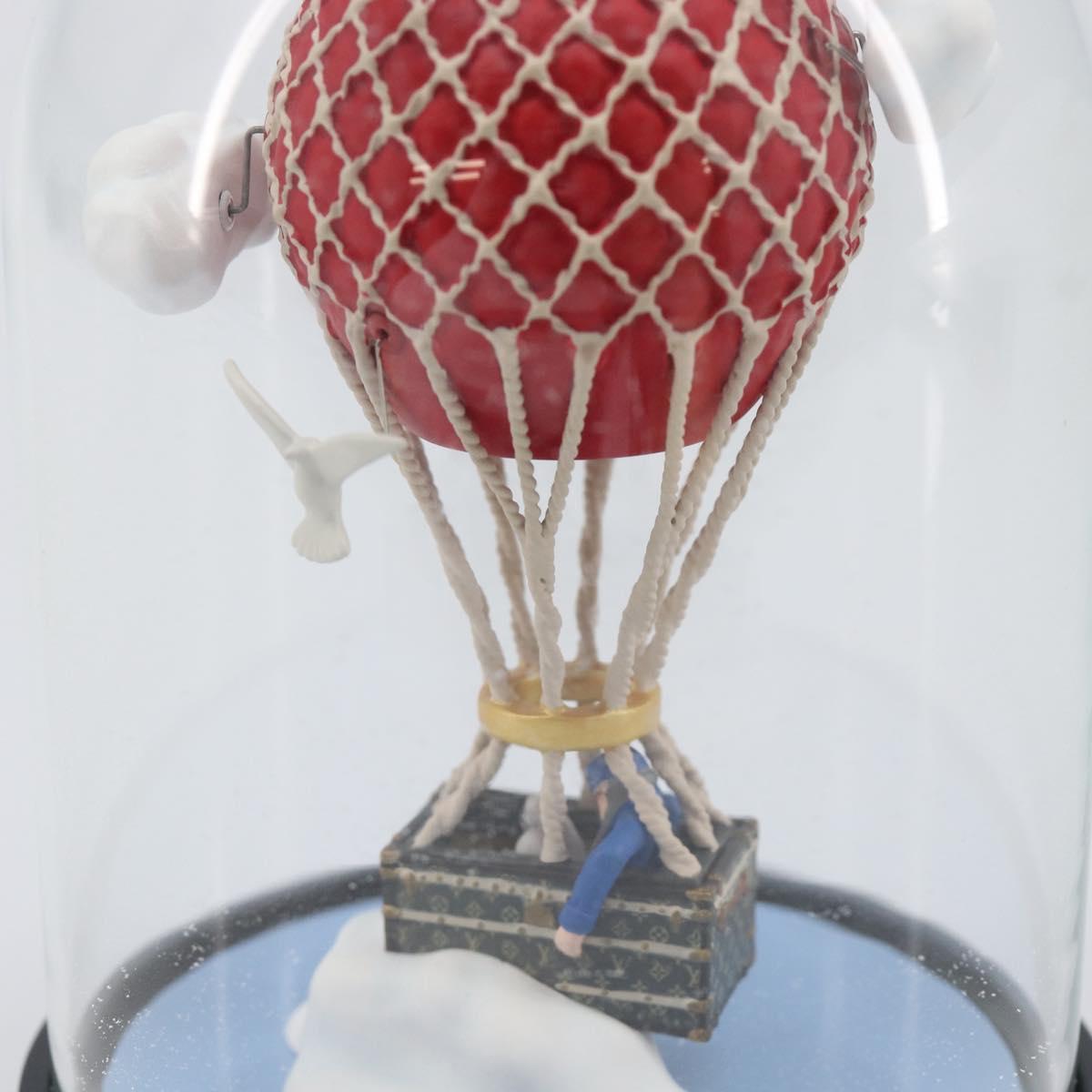 LOUIS VUITTON Almaero Snow Globe Glass Red Blue LV Auth 205963