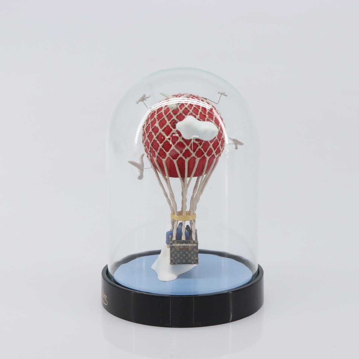 LOUIS VUITTON Almaero Snow Globe Glass Red Blue LV Auth 205963