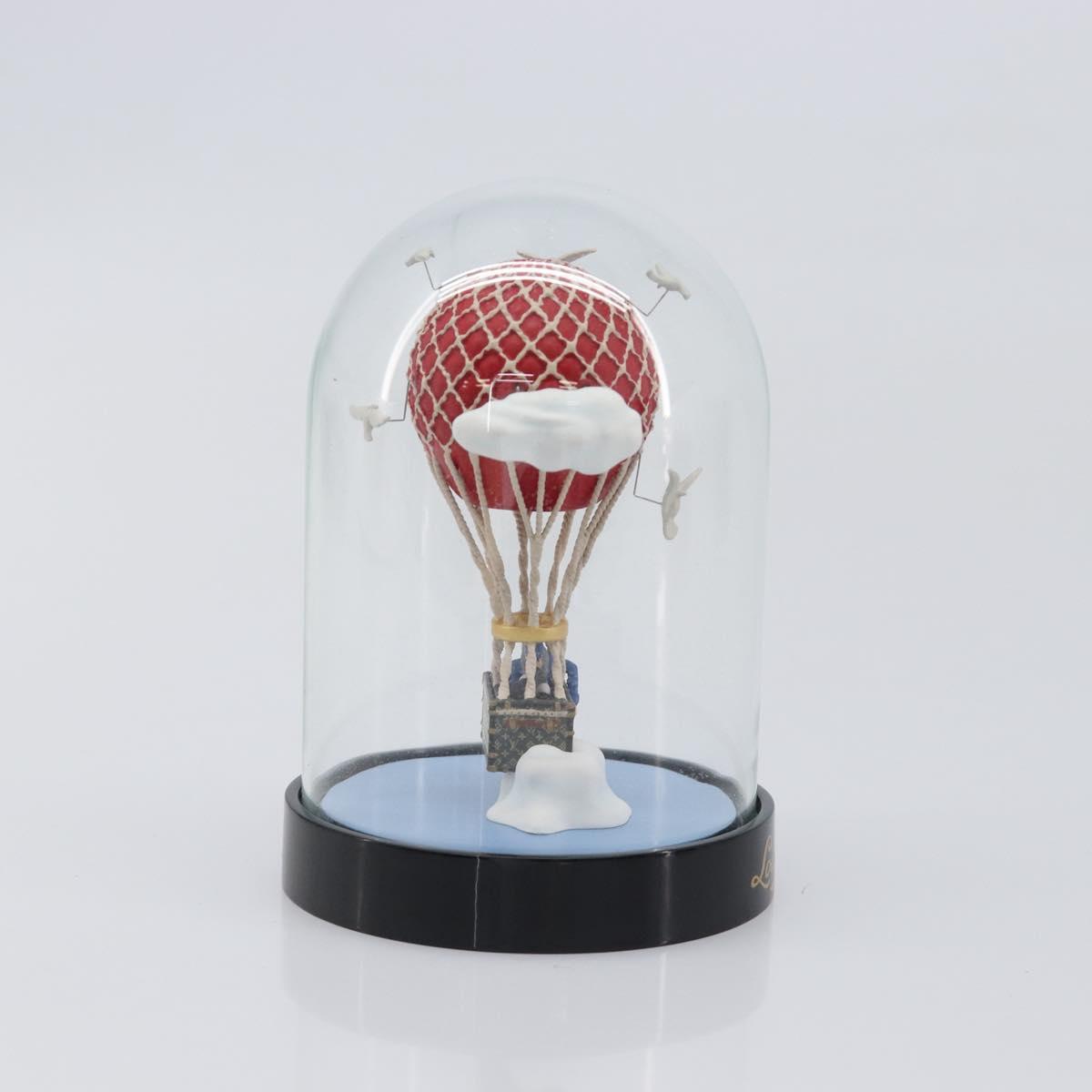 LOUIS VUITTON Almaero Snow Globe Glass Red Blue LV Auth 205963