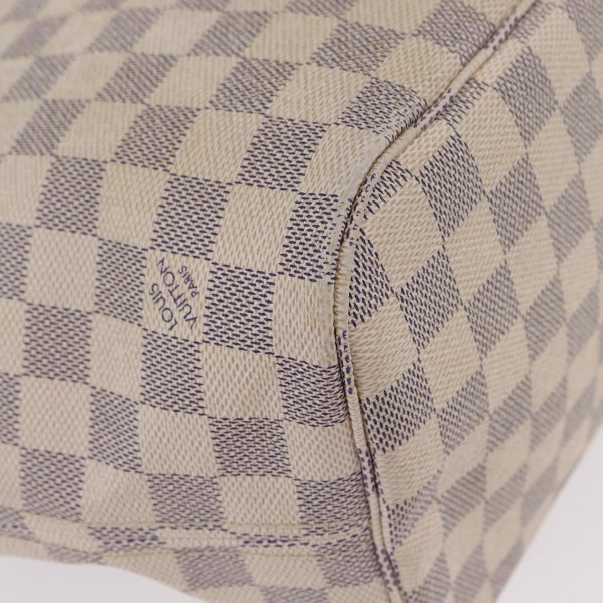 LOUIS VUITTON Damier Azur Neverfull MM Tote Bag N41605 LV Auth 205971A