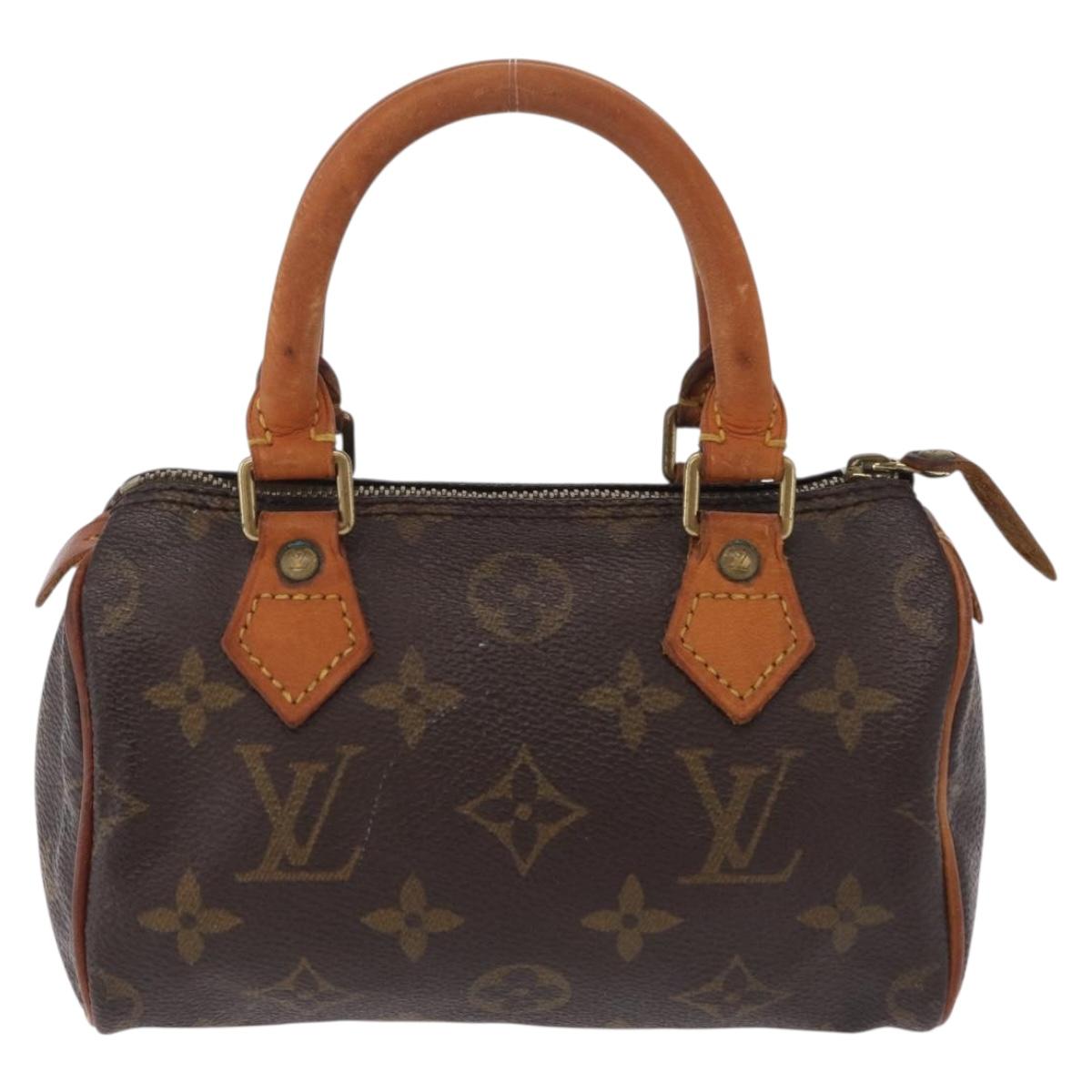 LOUIS VUITTON Monogram Mini Speedy Hand Bag M41534 LV Auth 205974A