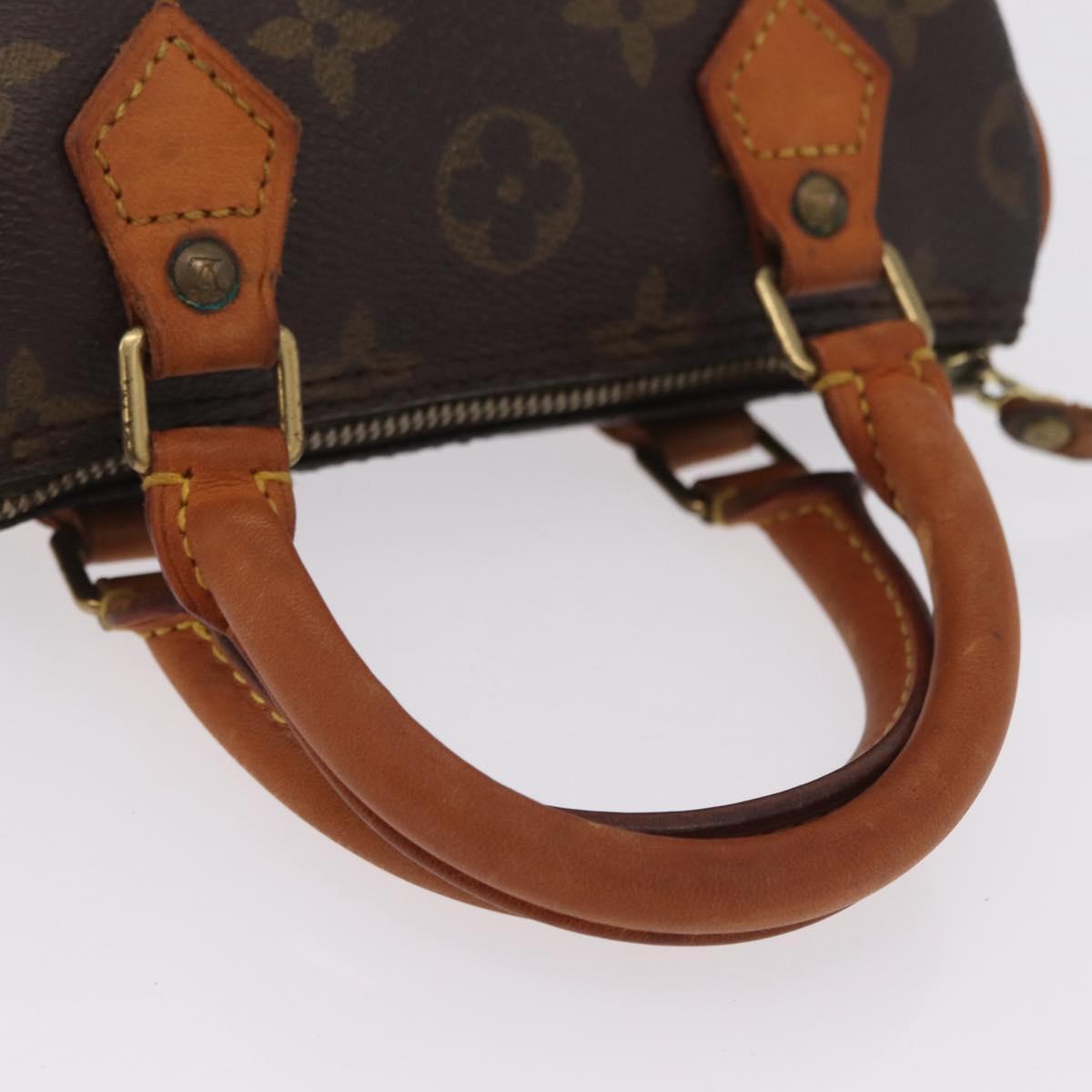 LOUIS VUITTON Monogram Mini Speedy Hand Bag M41534 LV Auth 205974A