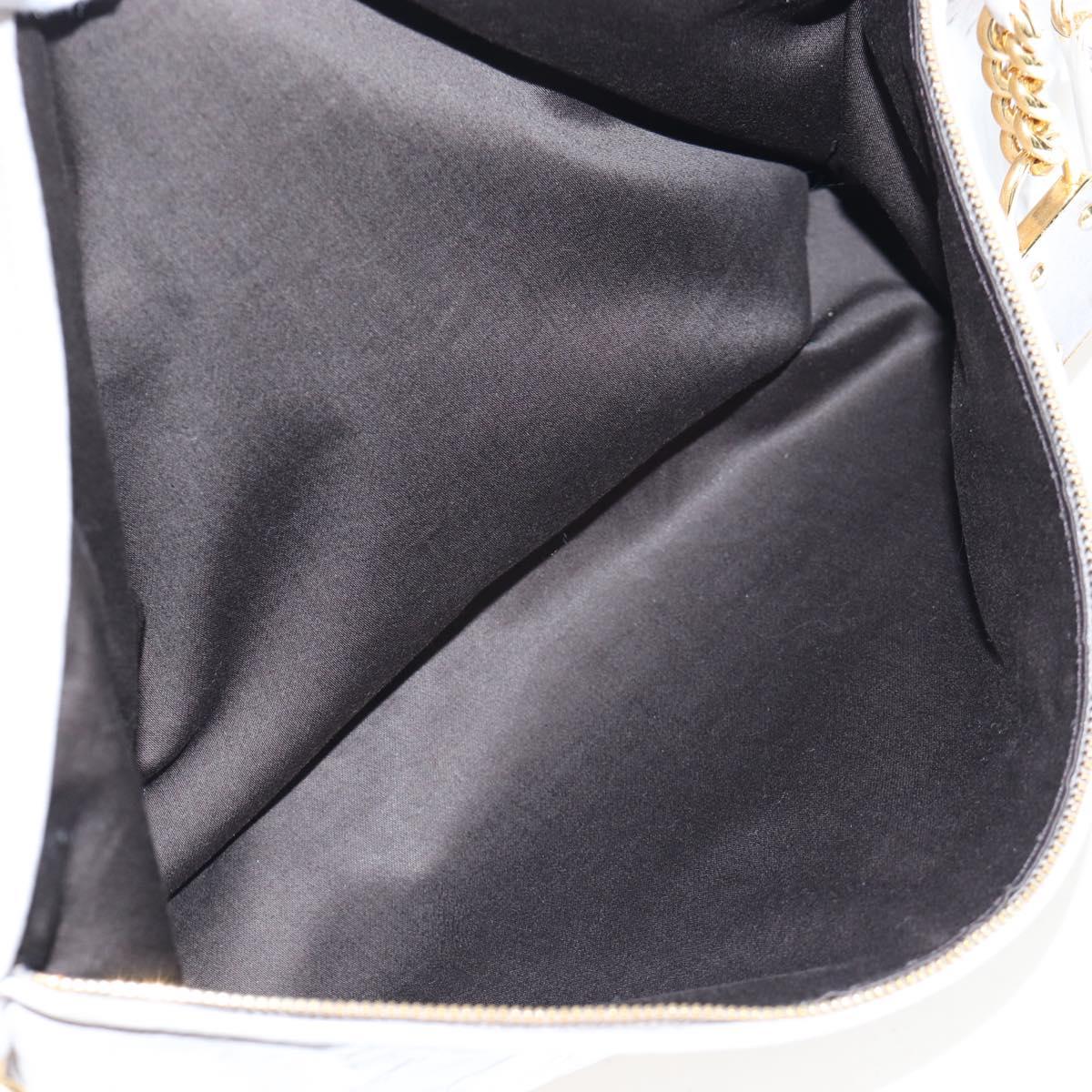 Miu Miu Shoulder Bag Vitellolux Gray Gold Auth 205975V