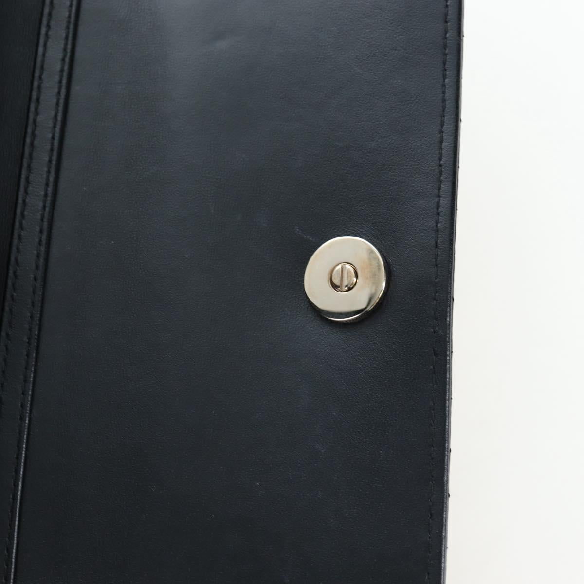Christian Dior Cannage Miss Dior Chain Bag Lamb Skin 2way Black Auth 205981SAM