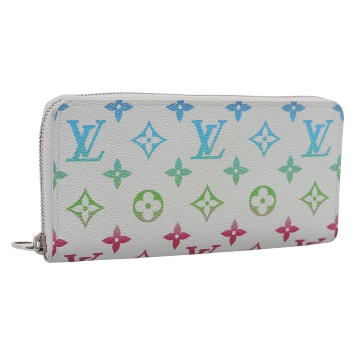 LOUIS VUITTON Monogram Iridescent Zippy Wallet Long Wallet M13908 LV Auth 205984