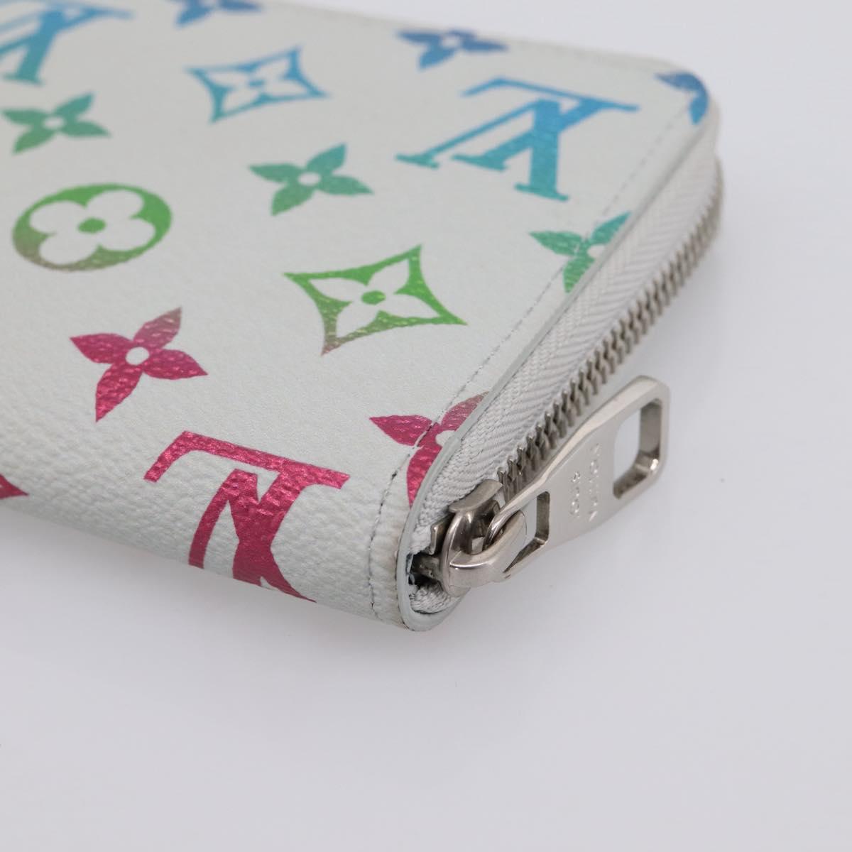 LOUIS VUITTON Monogram Iridescent Zippy Wallet Long Wallet M13908 LV Auth 205984