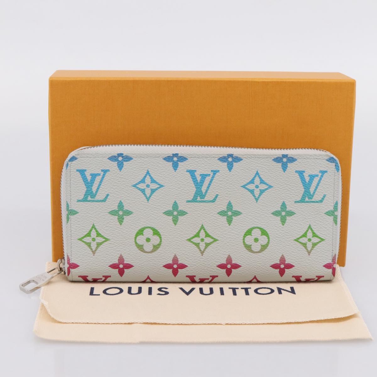 LOUIS VUITTON Monogram Iridescent Zippy Wallet Long Wallet M13908 LV Auth 205984