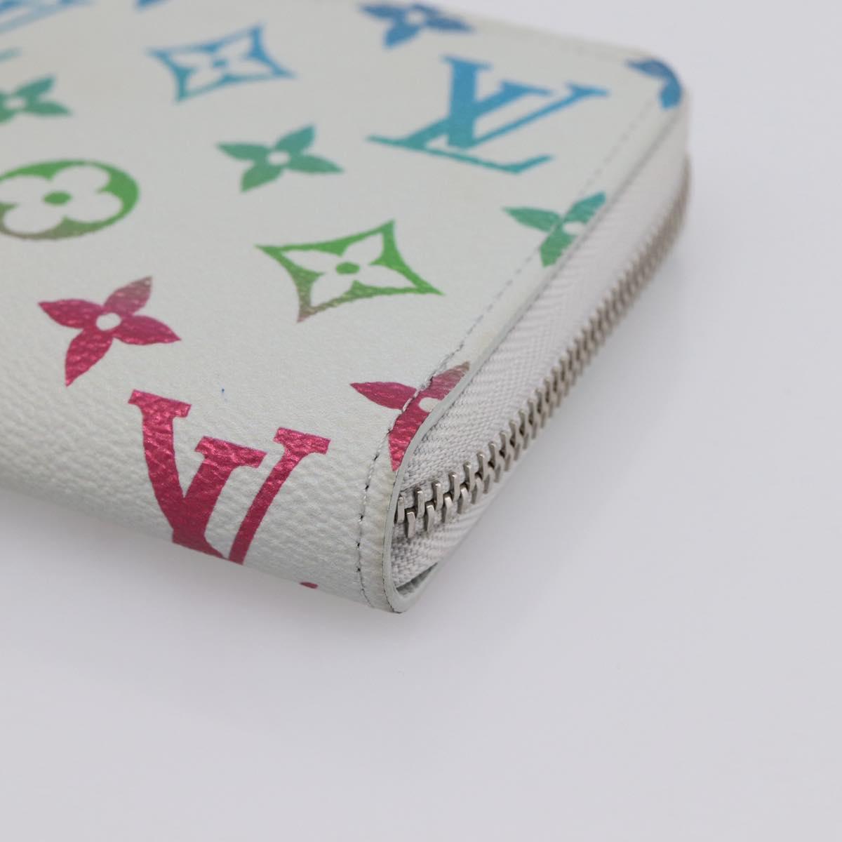 LOUIS VUITTON Monogram Iridescent Zippy Wallet Long Wallet M13908 LV Auth 205984
