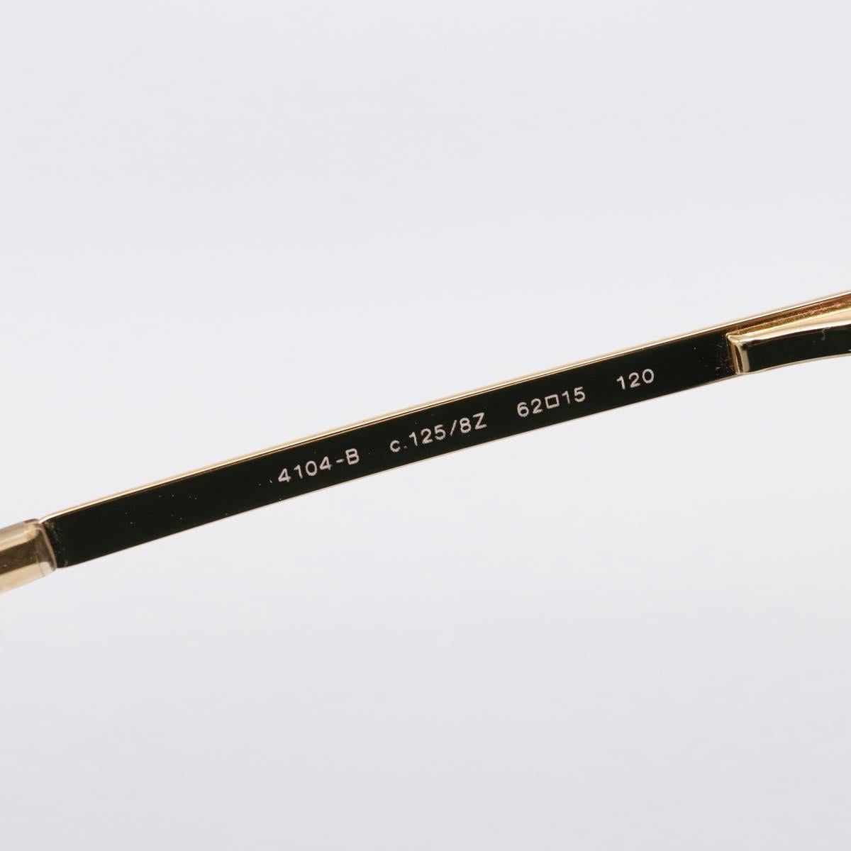 CHANEL COCO Mark Sunglasses Metal Gold Tone CC Auth 205985M