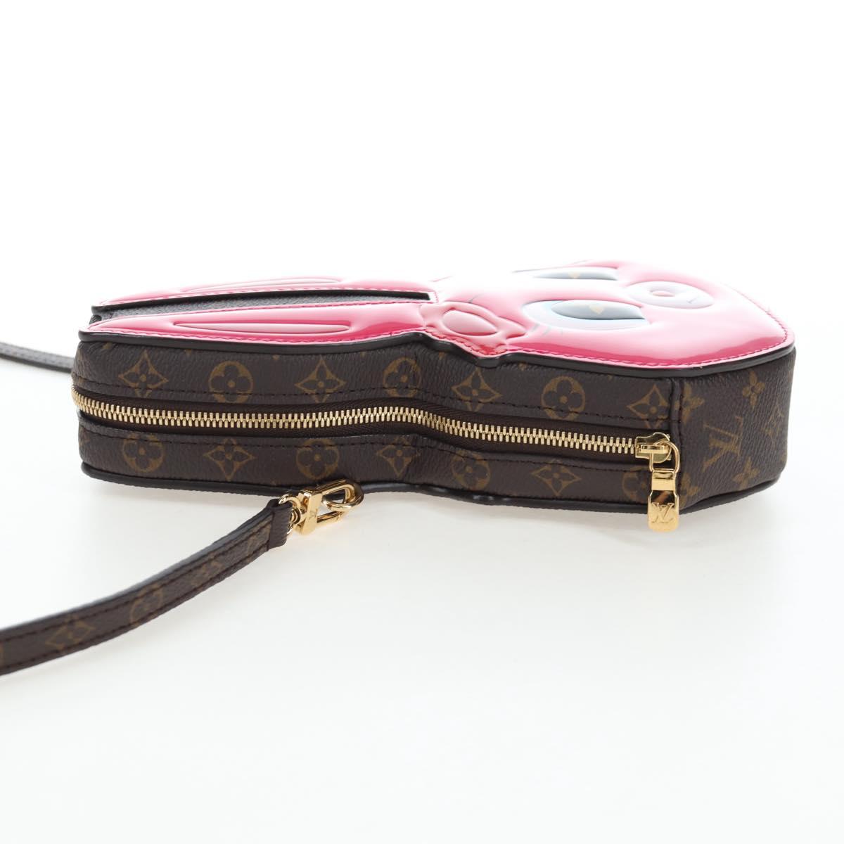 LOUIS VUITTON Monogram Wallet On Chain Rabbit Bag Rose M11452 LV Auth 206005SAM