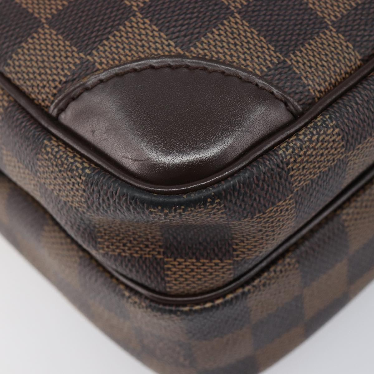 LOUIS VUITTON Damier Ebene Amazon Shoulder Bag N48074 LV Auth 206006A