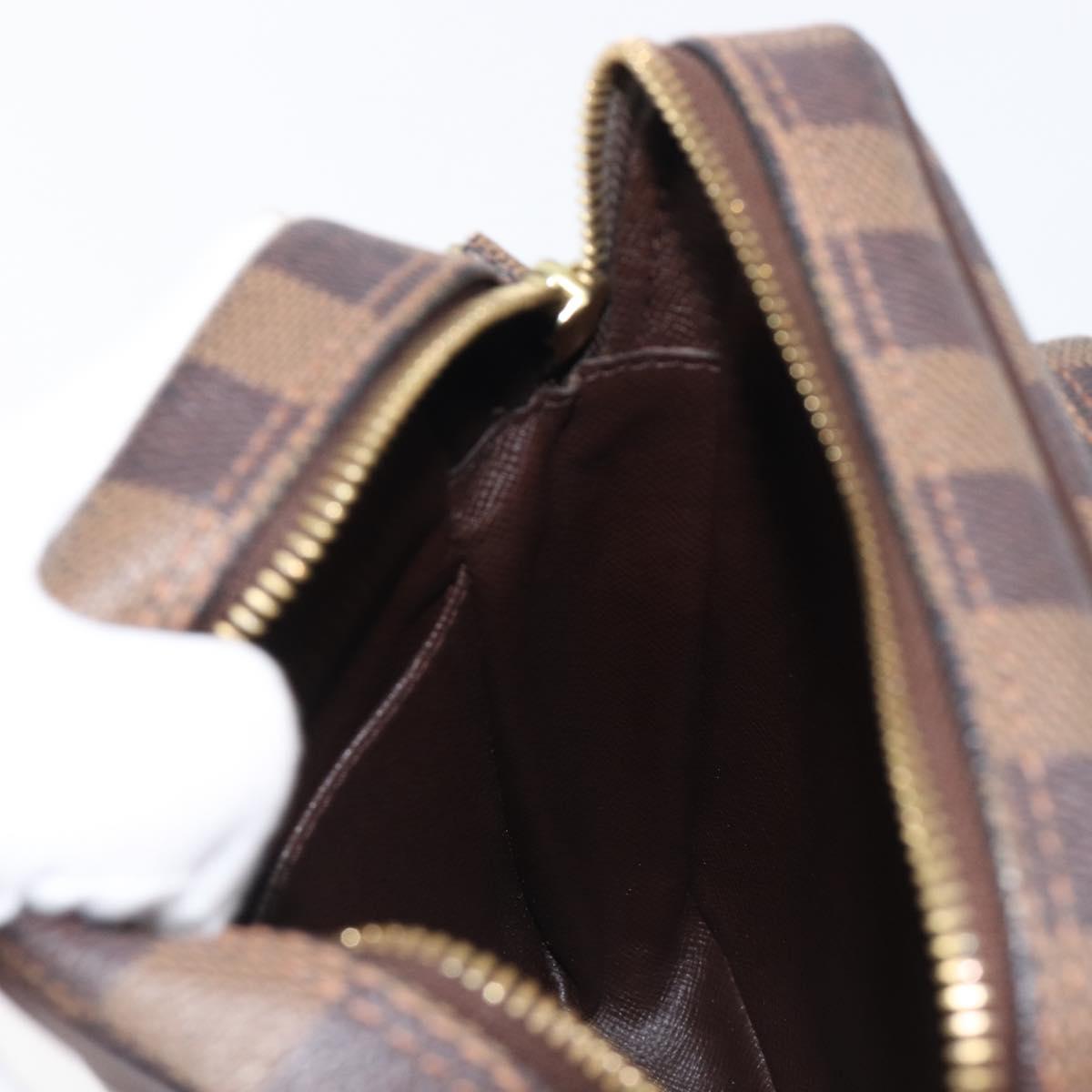 LOUIS VUITTON Damier Ebene Amazon Shoulder Bag N48074 LV Auth 206006A