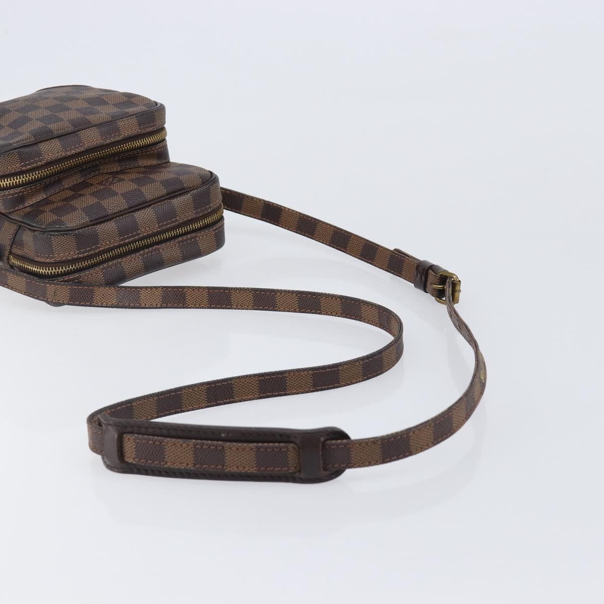 LOUIS VUITTON Damier Ebene Amazon Shoulder Bag N48074 LV Auth 206006A