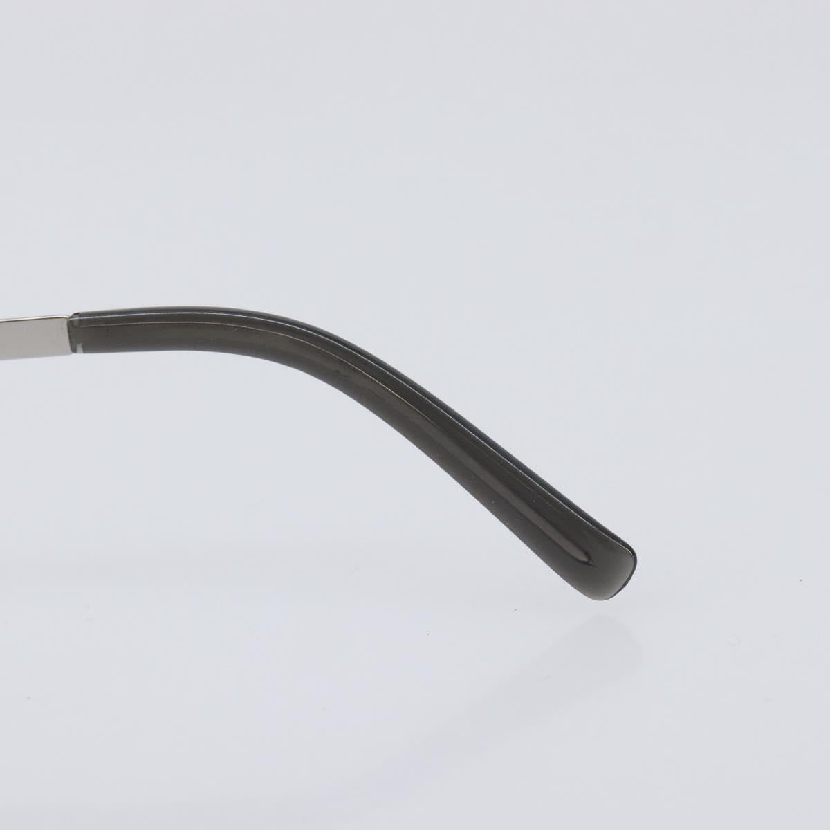 CHANEL COCO Mark Sunglasses Metal Silver CC Auth 206011M