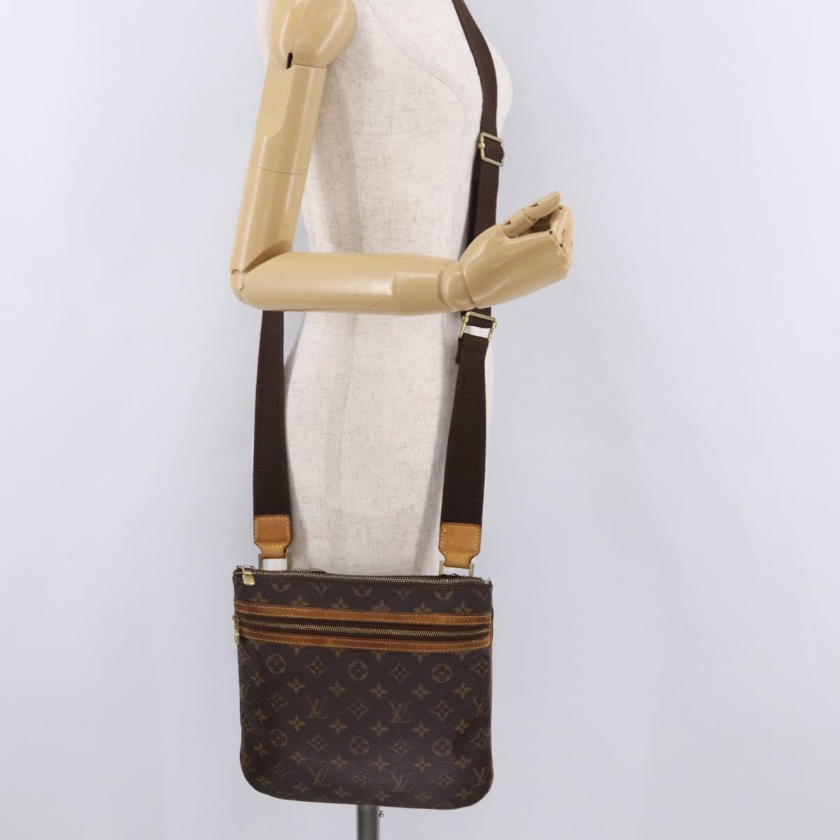 LOUIS VUITTON Monogram Pochette Bosphore Shoulder Bag M40044 LV Auth 206028