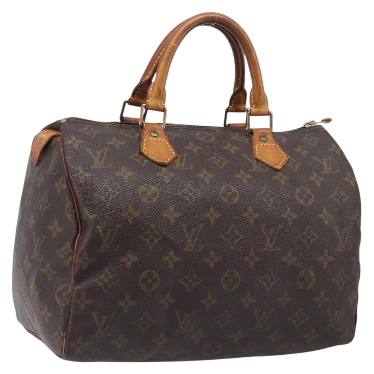 LOUIS VUITTON Monogram Speedy 30 Hand Bag M41526 LV Auth 206029