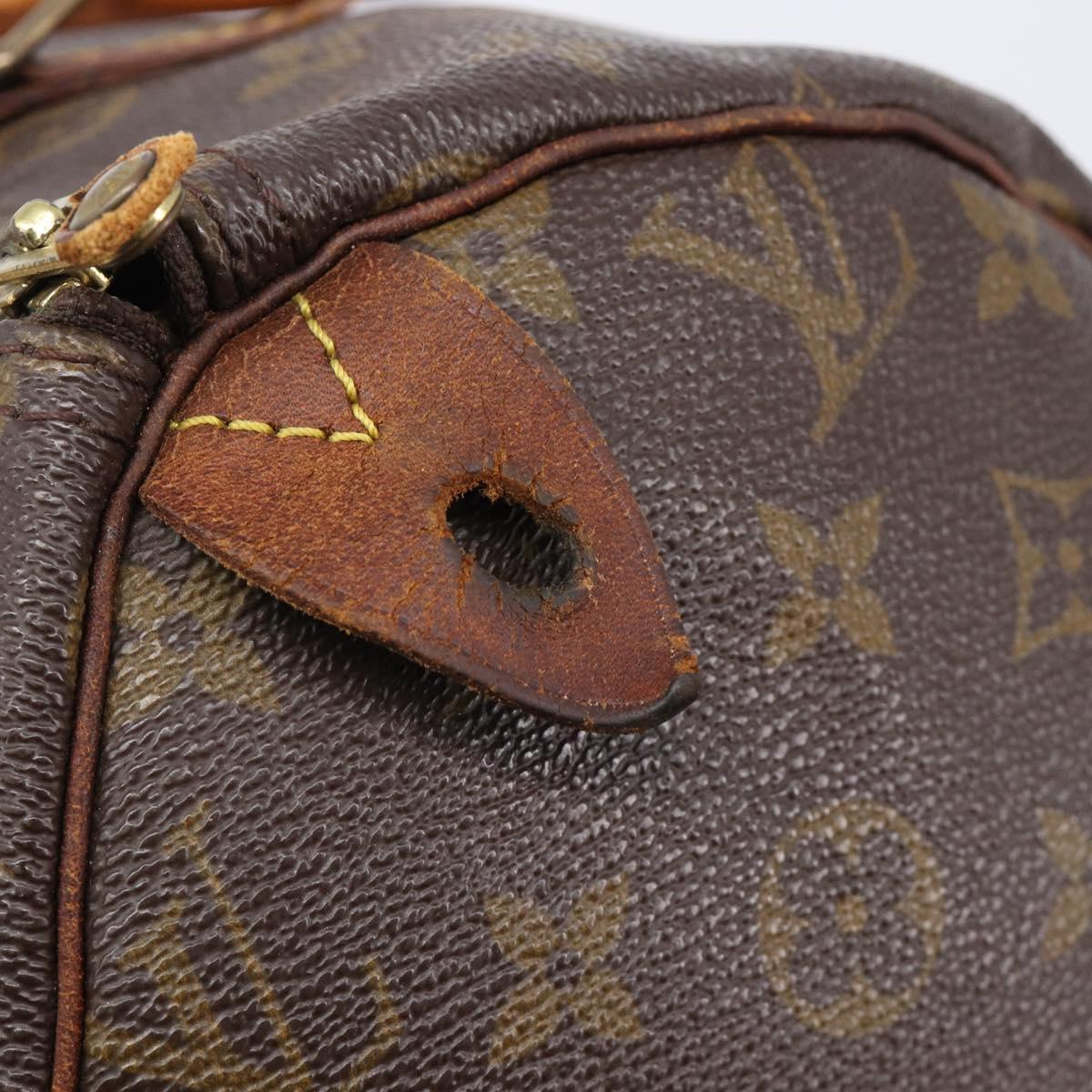 LOUIS VUITTON Monogram Speedy 30 Hand Bag M41526 LV Auth 206029