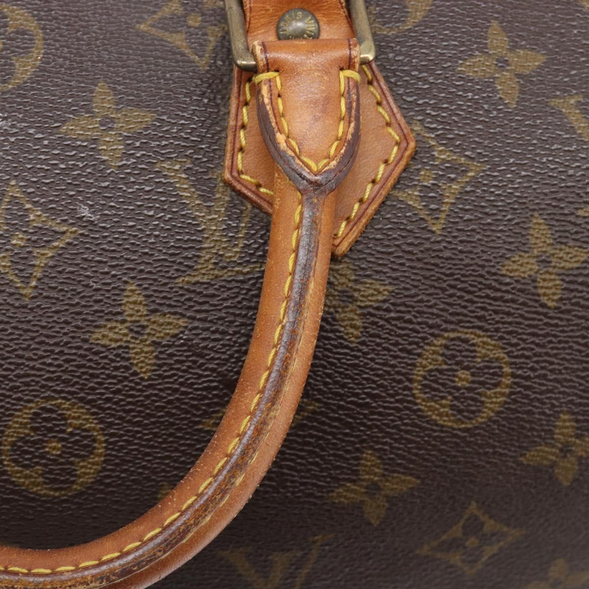 LOUIS VUITTON Monogram Speedy 30 Hand Bag M41526 LV Auth 206029