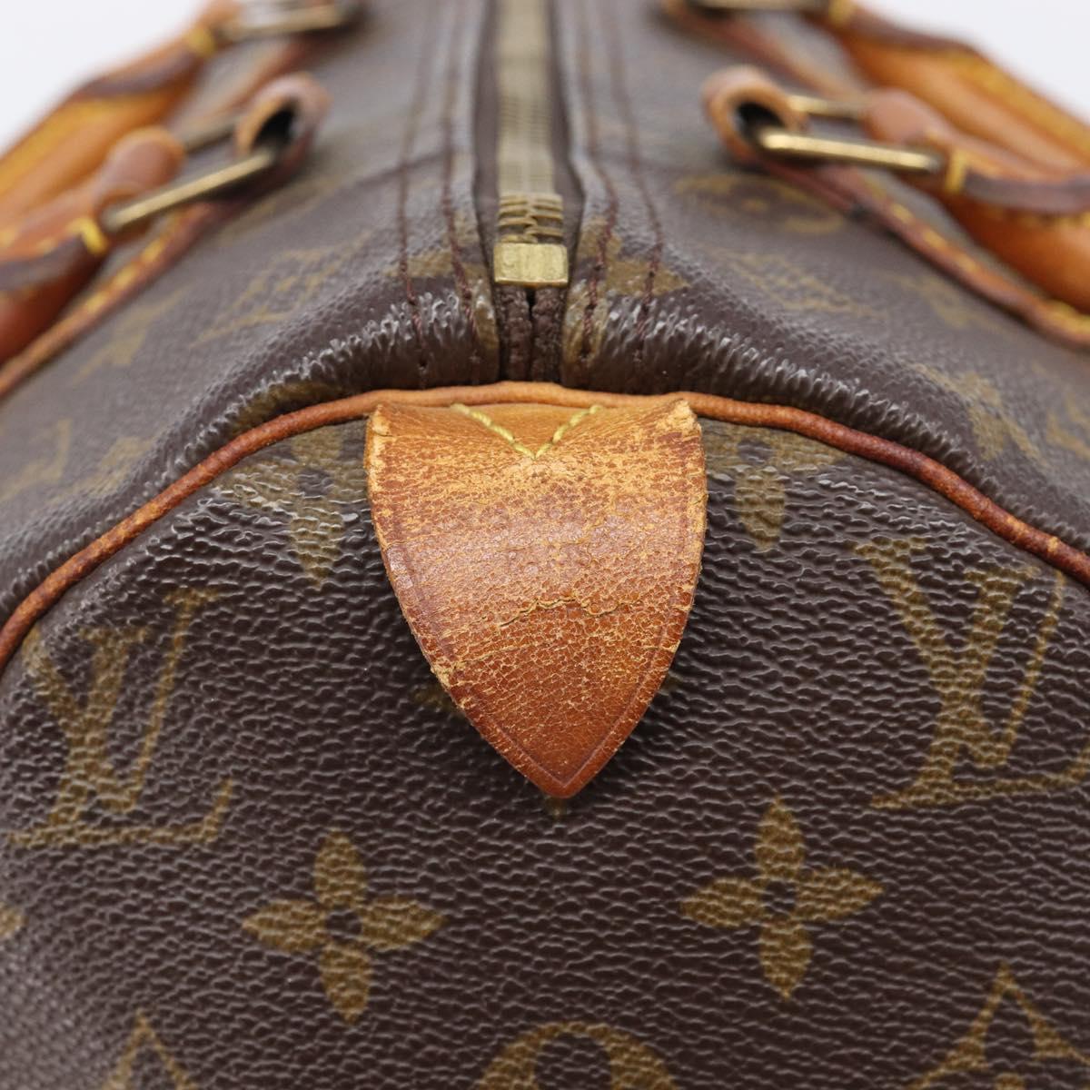 LOUIS VUITTON Monogram Speedy 30 Hand Bag M41526 LV Auth 206029