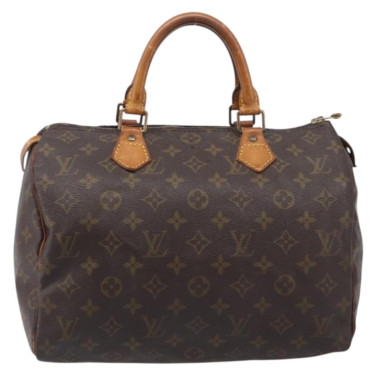 LOUIS VUITTON Monogram Speedy 30 Hand Bag M41526 LV Auth 206029
