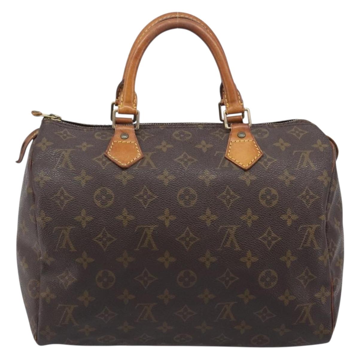 LOUIS VUITTON Monogram Speedy 30 Hand Bag M41526 LV Auth 206029
