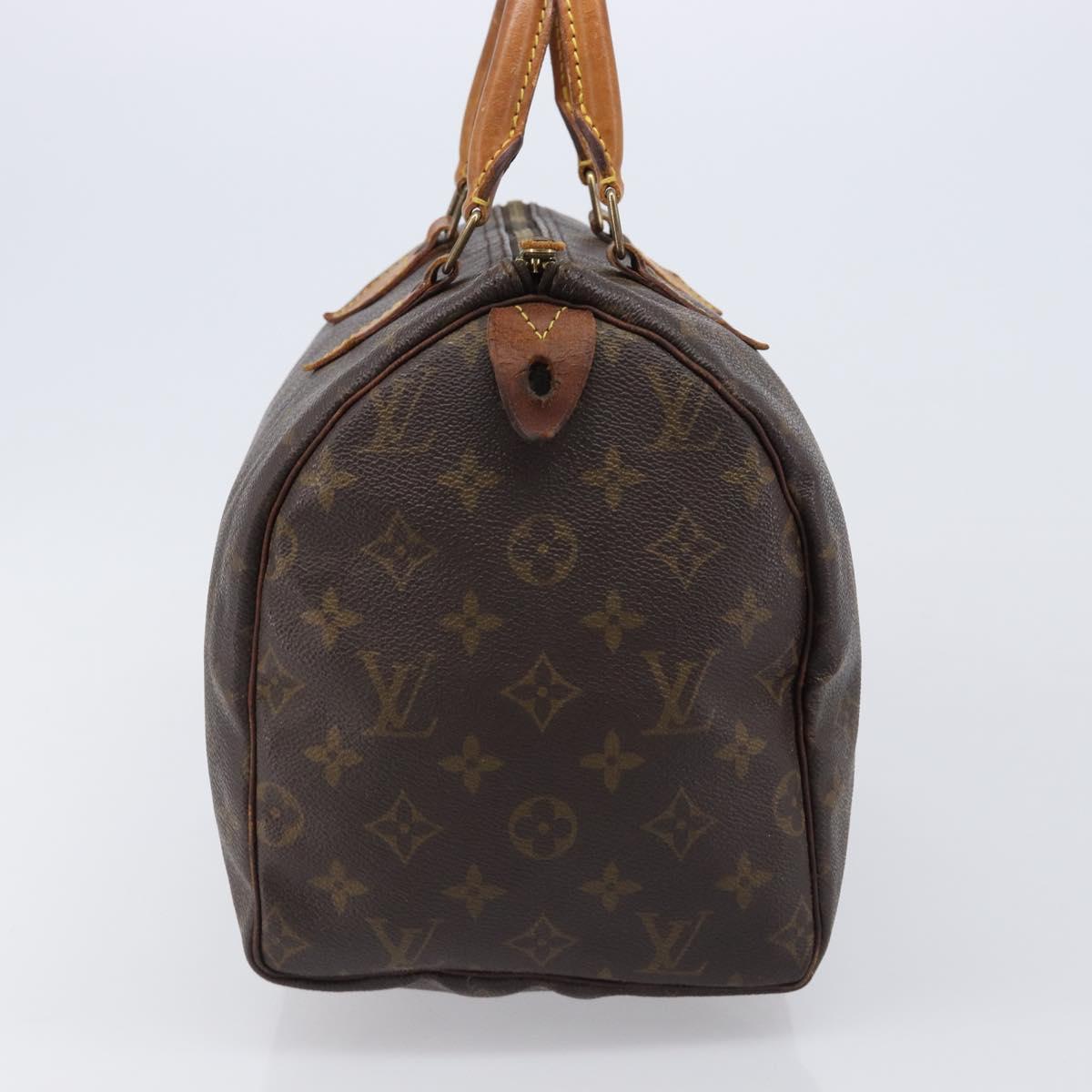 LOUIS VUITTON Monogram Speedy 30 Hand Bag M41526 LV Auth 206029