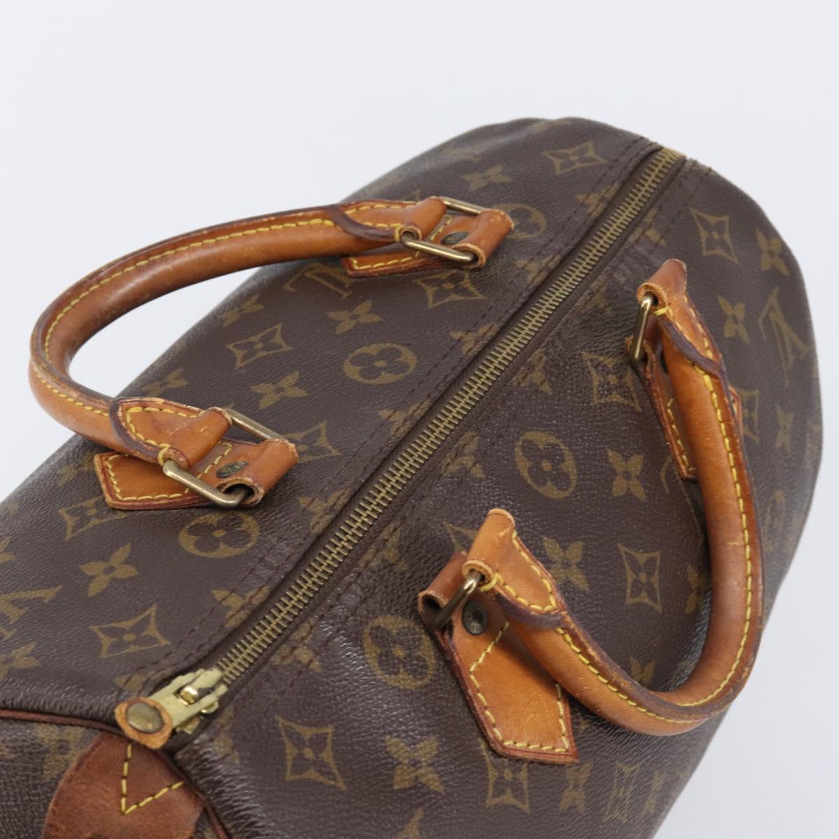 LOUIS VUITTON Monogram Speedy 30 Hand Bag M41526 LV Auth 206029