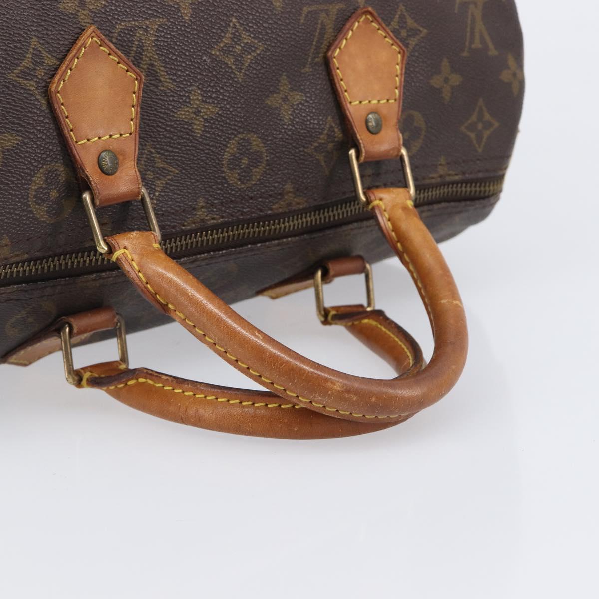 LOUIS VUITTON Monogram Speedy 30 Hand Bag M41526 LV Auth 206029