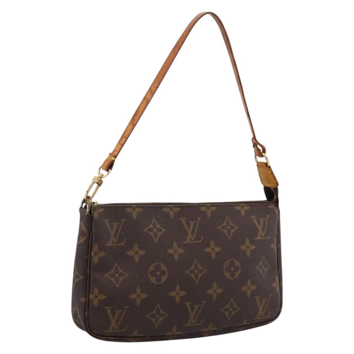LOUIS VUITTON Monogram Pochette Accessoires Pouch M51980 LV Auth 206030