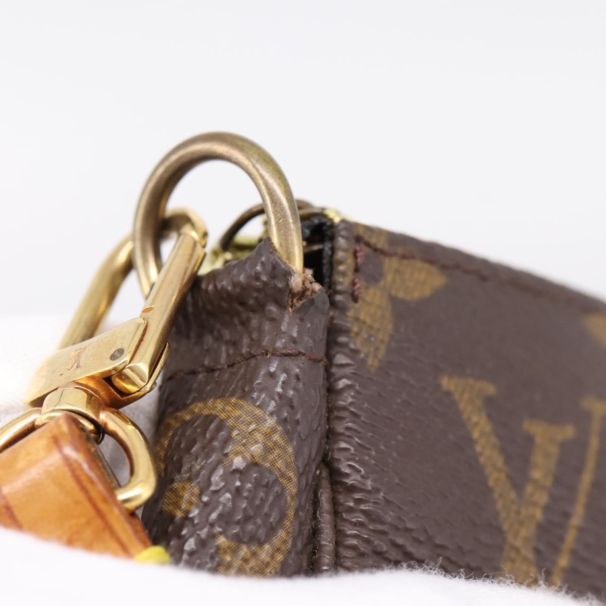 LOUIS VUITTON Monogram Pochette Accessoires Pouch M51980 LV Auth 206030