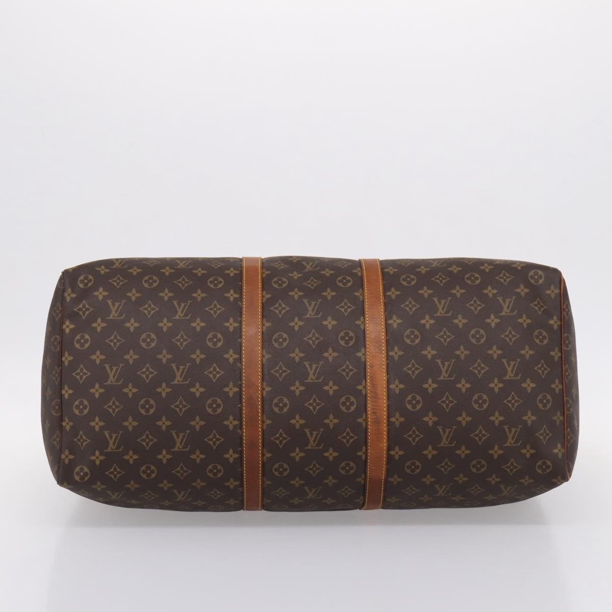 LOUIS VUITTON Monogram Keepall 60 Boston Bag M41422 LV Auth 206035