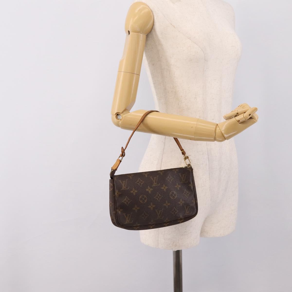 LOUIS VUITTON Monogram Pochette Accessoires Pouch M51980 LV Auth 206038