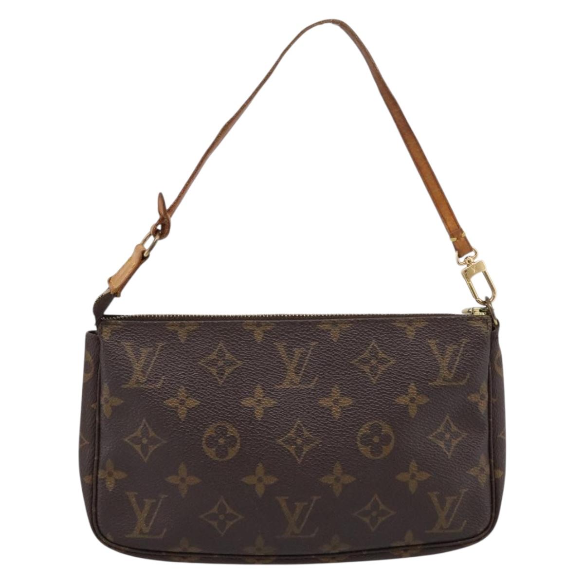LOUIS VUITTON Monogram Pochette Accessoires Pouch M51980 LV Auth 206038