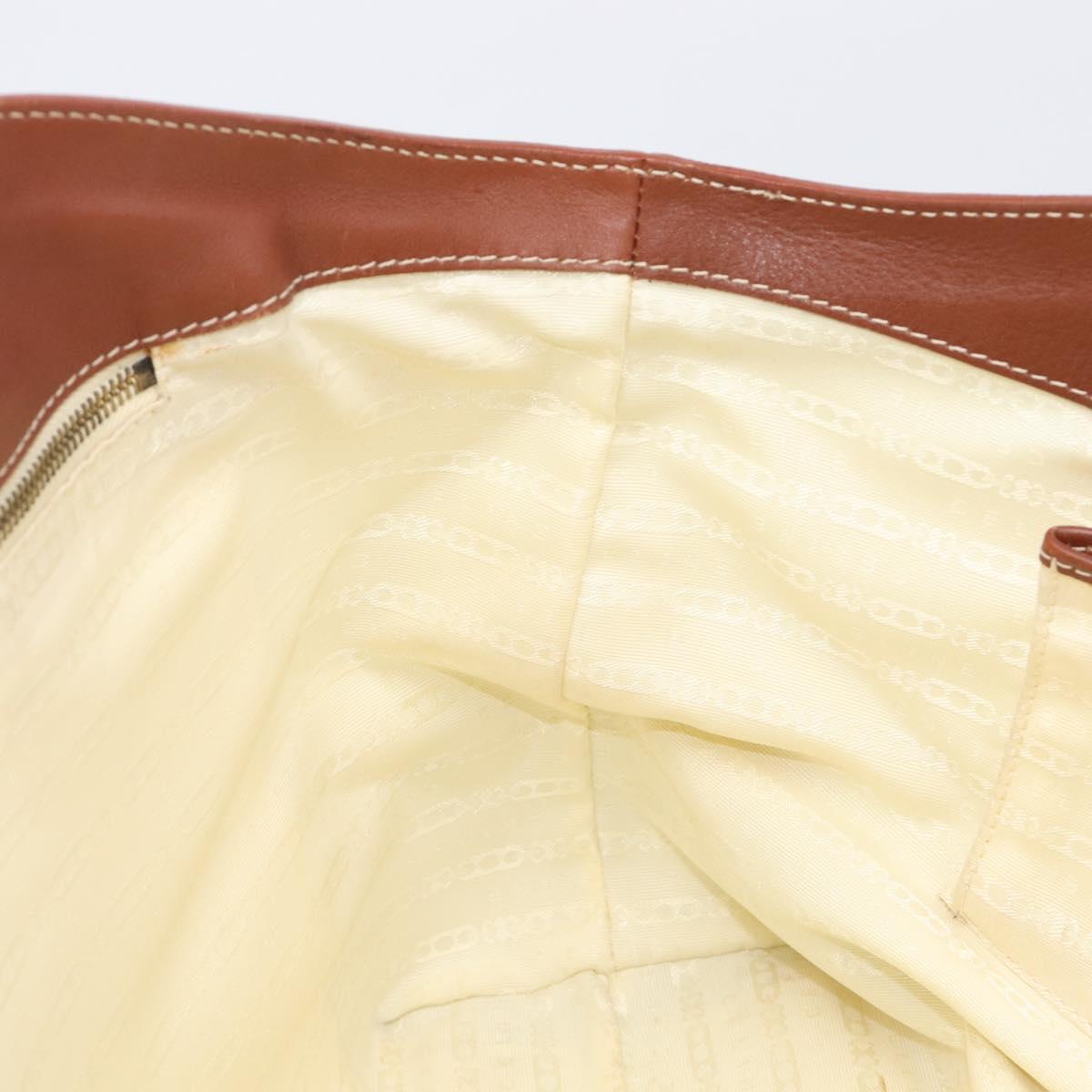 CELINE Macadam Canvas Tote Bag Beige Gold Auth 206043V