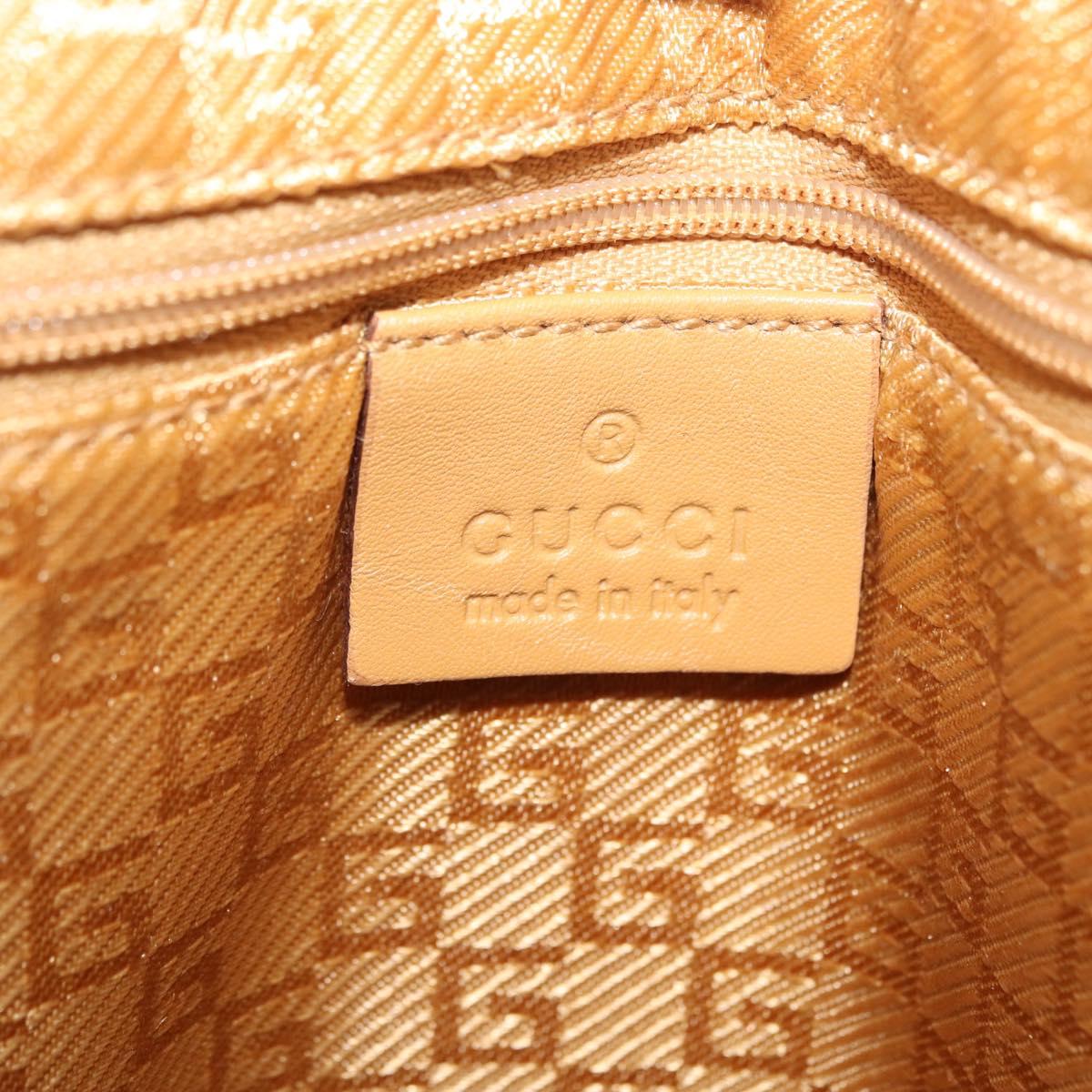 GUCCI Bamboo Jackie Shoulder Bag Suede Pink Gold 001 4060 Auth 206044A