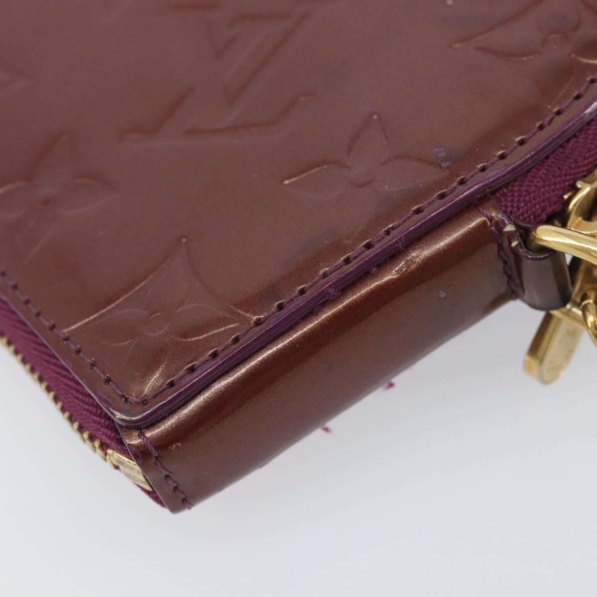 LOUIS VUITTON Vernis Porte MonnaieCoeur Coin Purse Violet M93563 LV Auth 206064