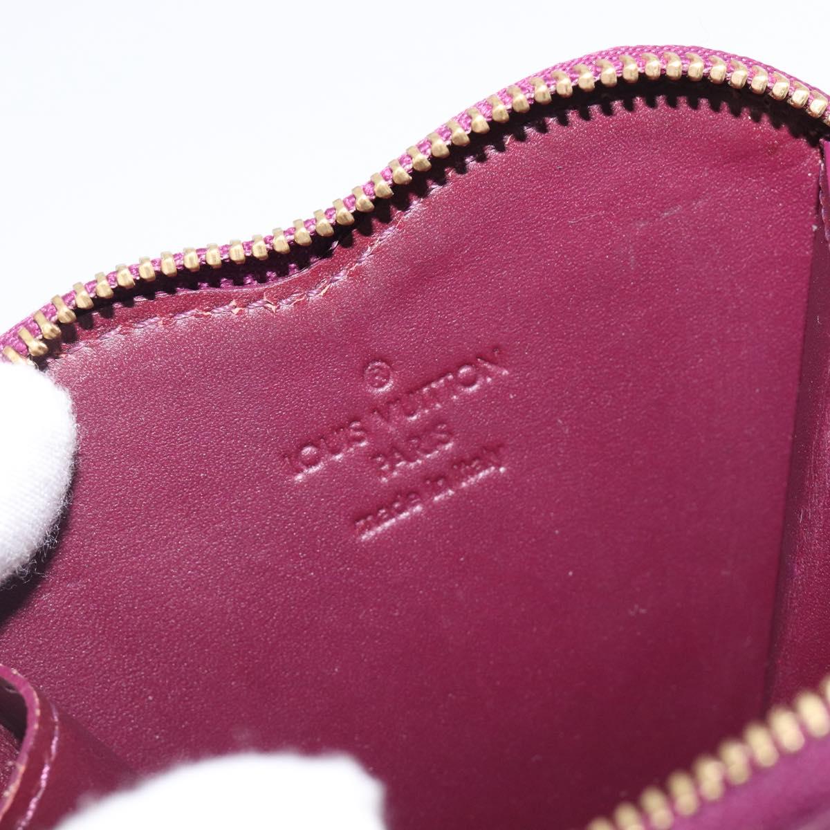 LOUIS VUITTON Vernis Porte MonnaieCoeur Coin Purse Violet M93563 LV Auth 206064