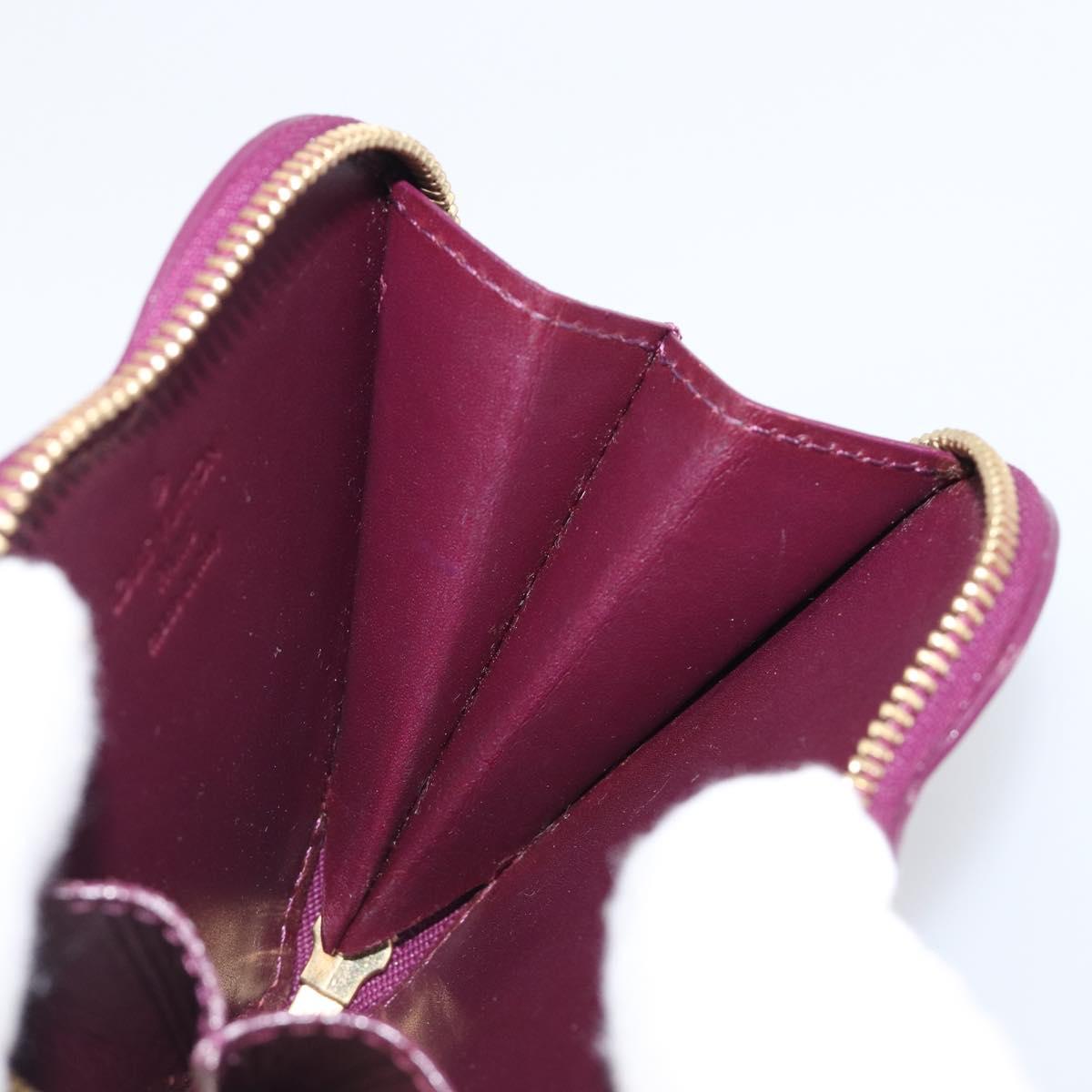 LOUIS VUITTON Vernis Porte MonnaieCoeur Coin Purse Violet M93563 LV Auth 206064