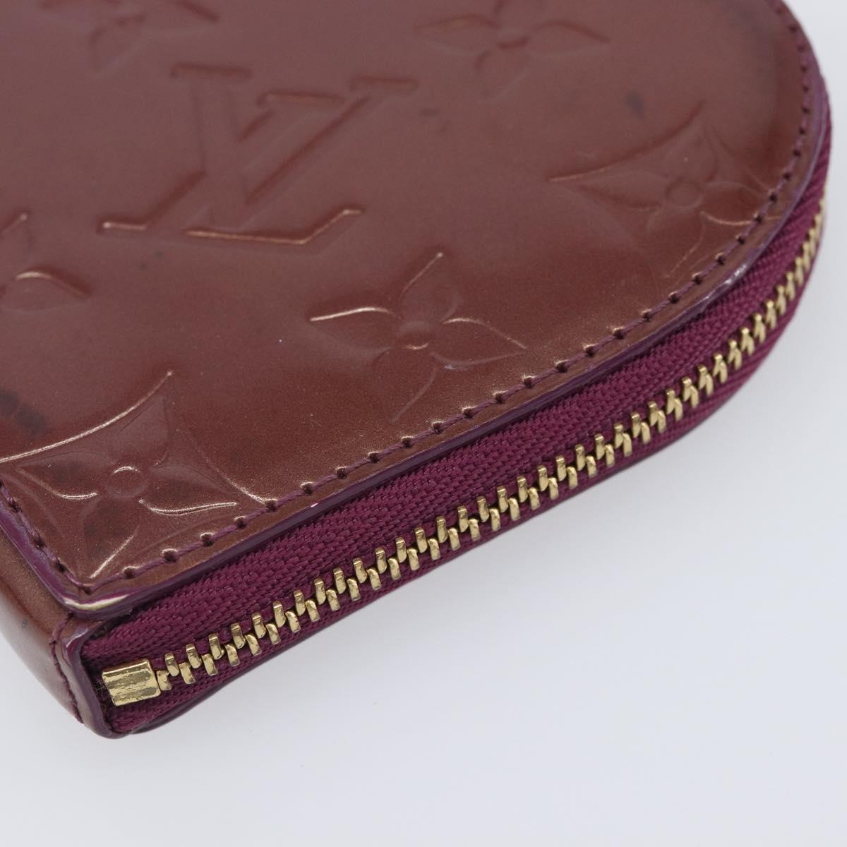 LOUIS VUITTON Vernis Porte MonnaieCoeur Coin Purse Violet M93563 LV Auth 206064