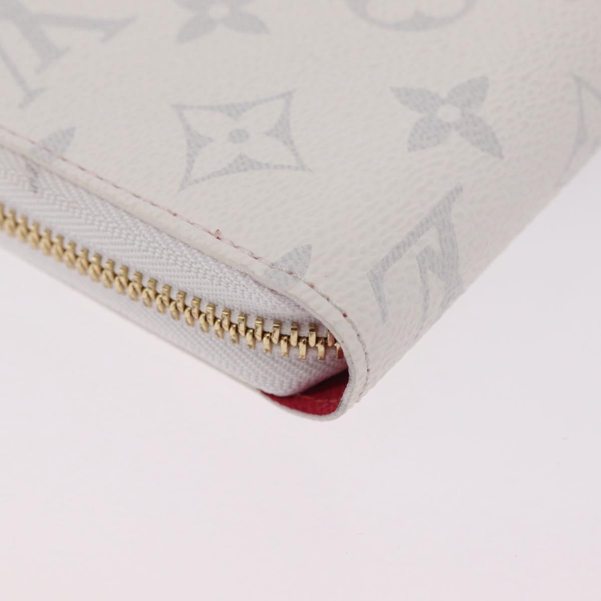 LOUIS VUITTON Monogram Cherry Zippy Long Wallet White M14240 LV Auth 206069SAM