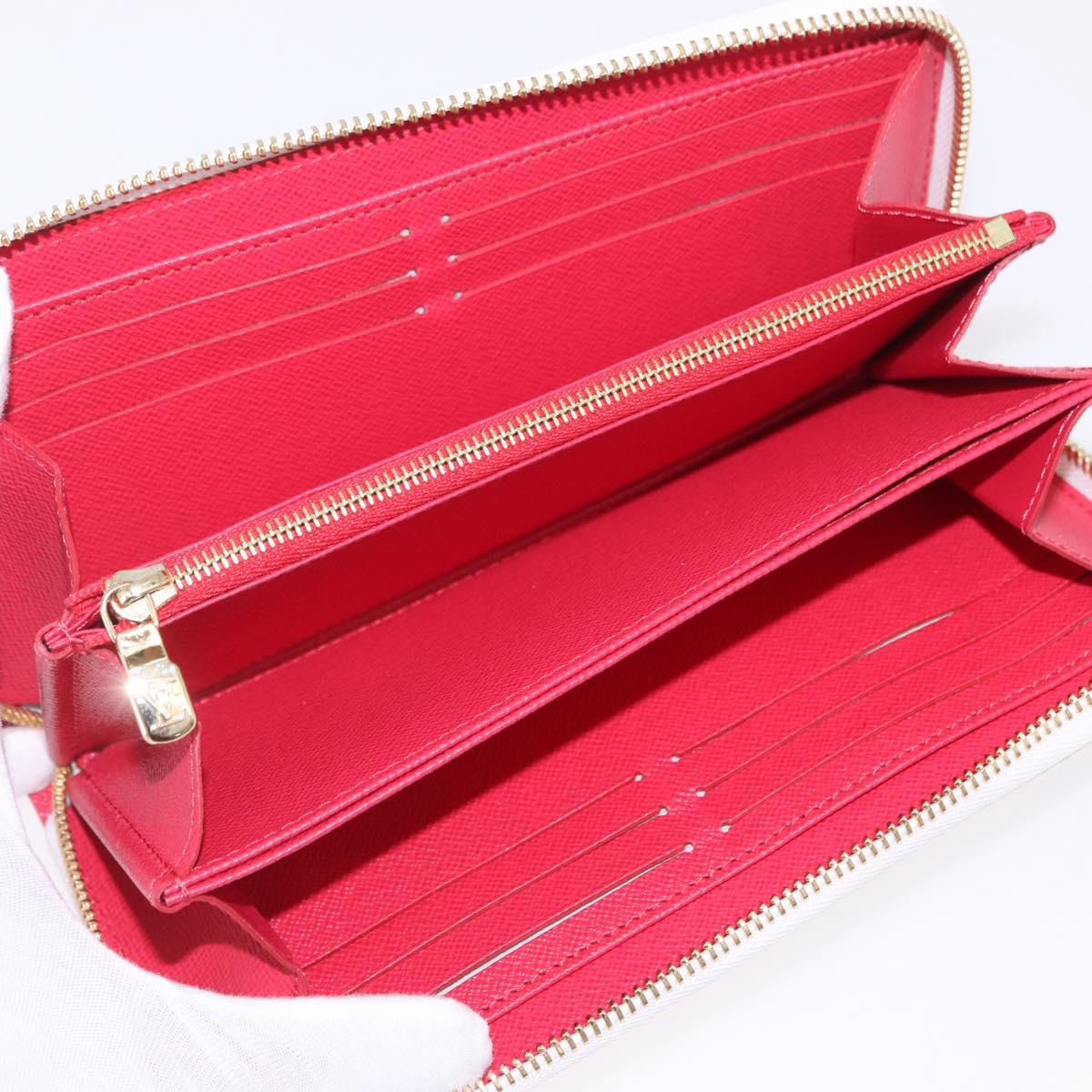 LOUIS VUITTON Monogram Cherry Zippy Long Wallet White M14240 LV Auth 206069SAM