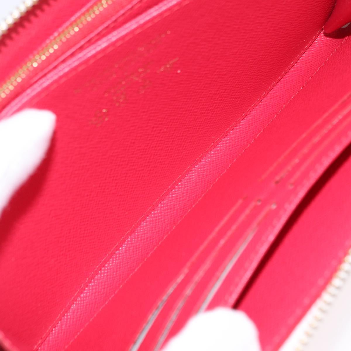LOUIS VUITTON Monogram Cherry Zippy Long Wallet White M14240 LV Auth 206069SAM