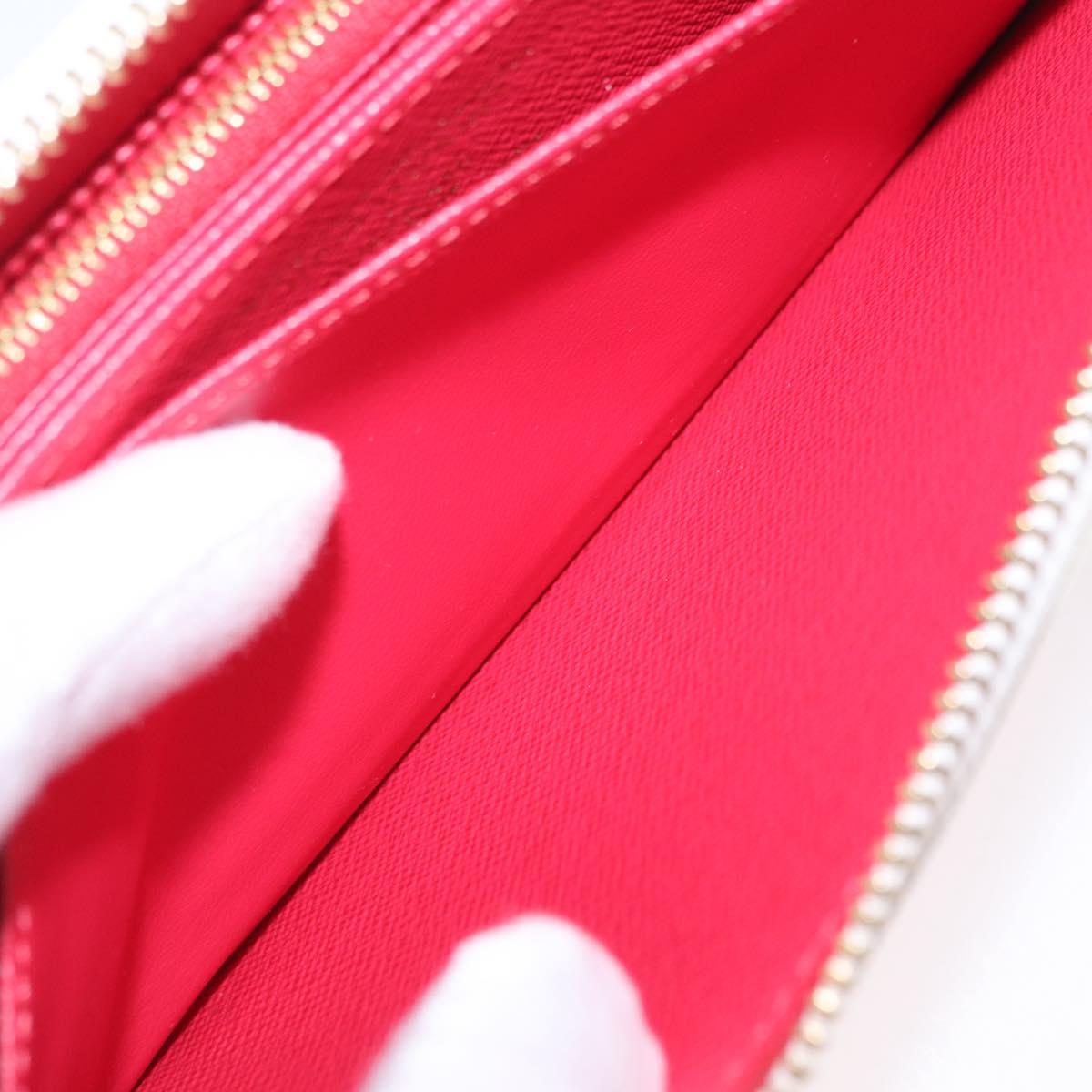 LOUIS VUITTON Monogram Cherry Zippy Long Wallet White M14240 LV Auth 206069SAM